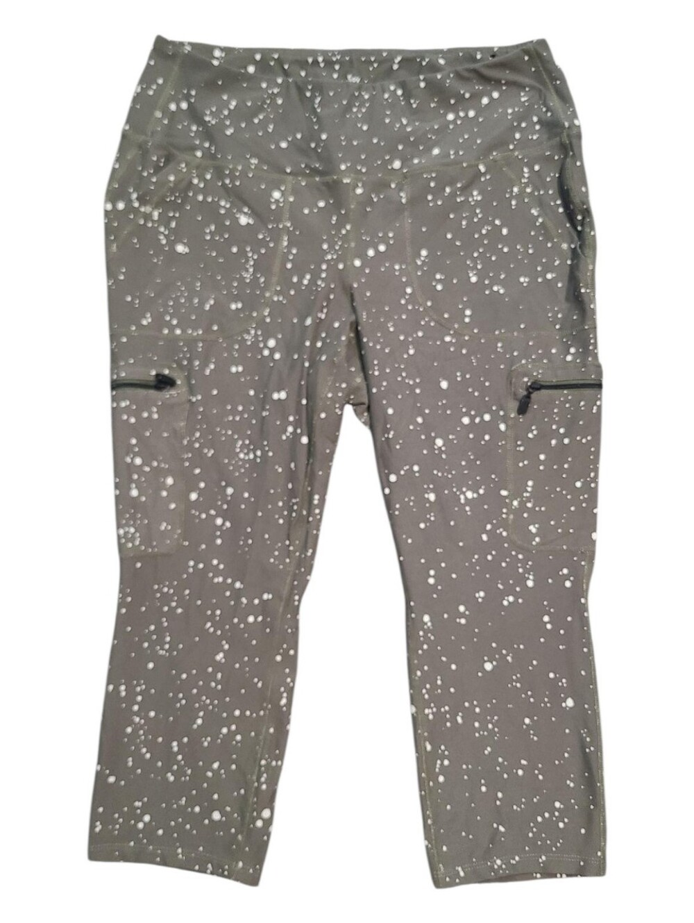 TORRID Cargo Capri Leggings with White Splatter